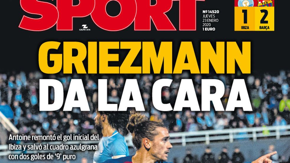 Portada SPORT (23/01/2020)