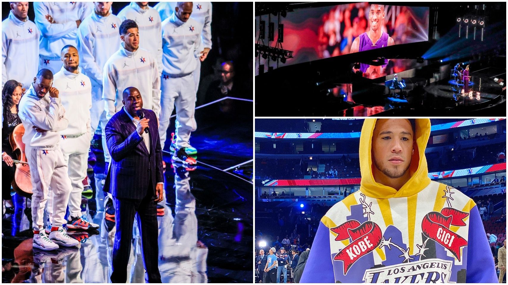 Así fue el homenaje a Kobe Bryant en el All Star que pone los pelos de punta