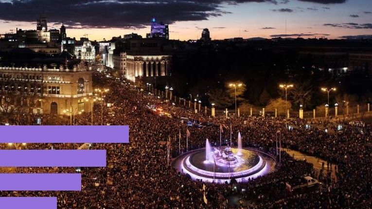 La manifestación del 8-M del año pasado.