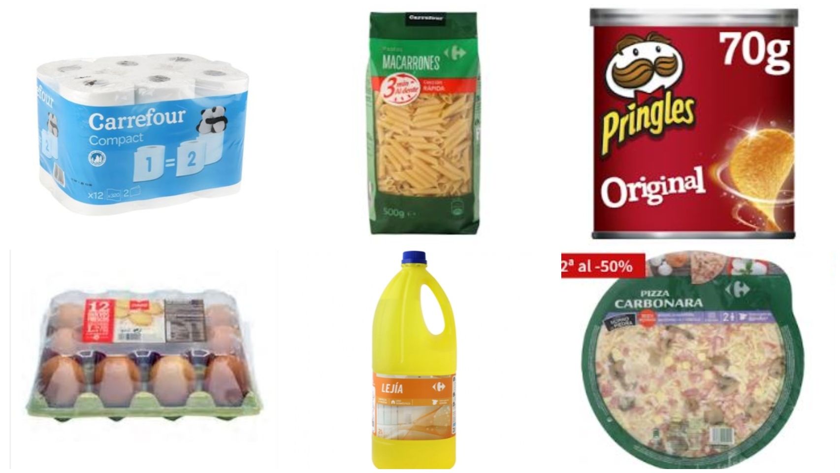 Productos agotados online en los supermercados.
