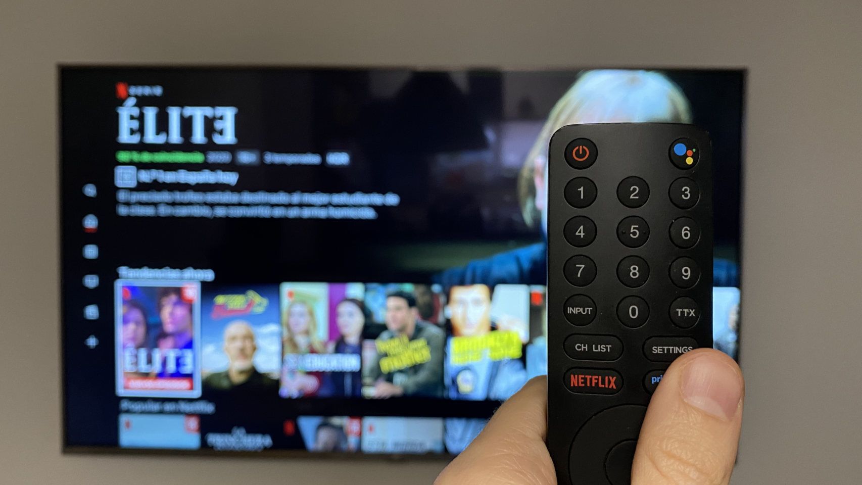 Netflix en un televisor