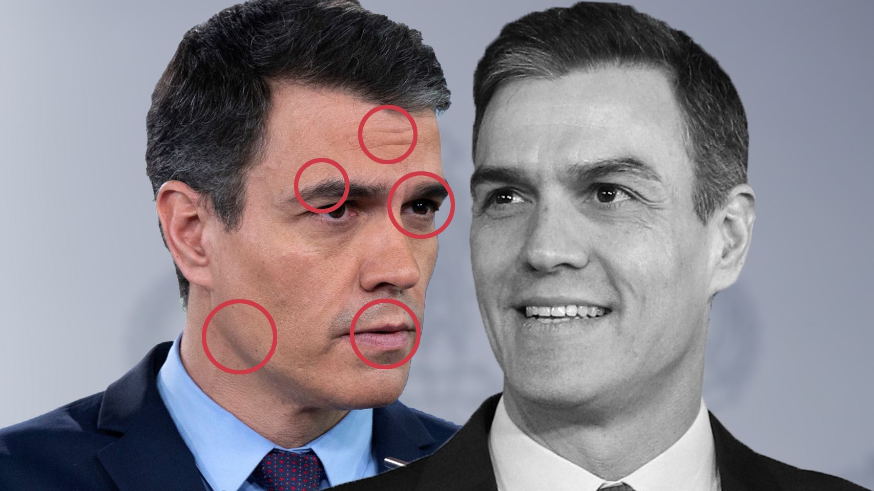 Pedro Sánchez, antes y después de decretar el estado de alarma.