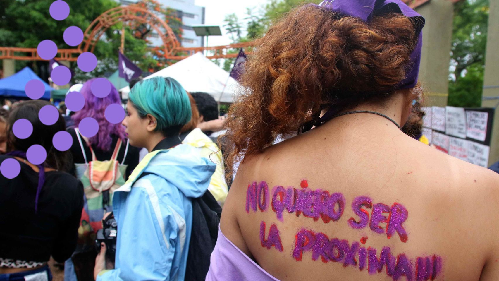 Manifestación contra la violencia de género.