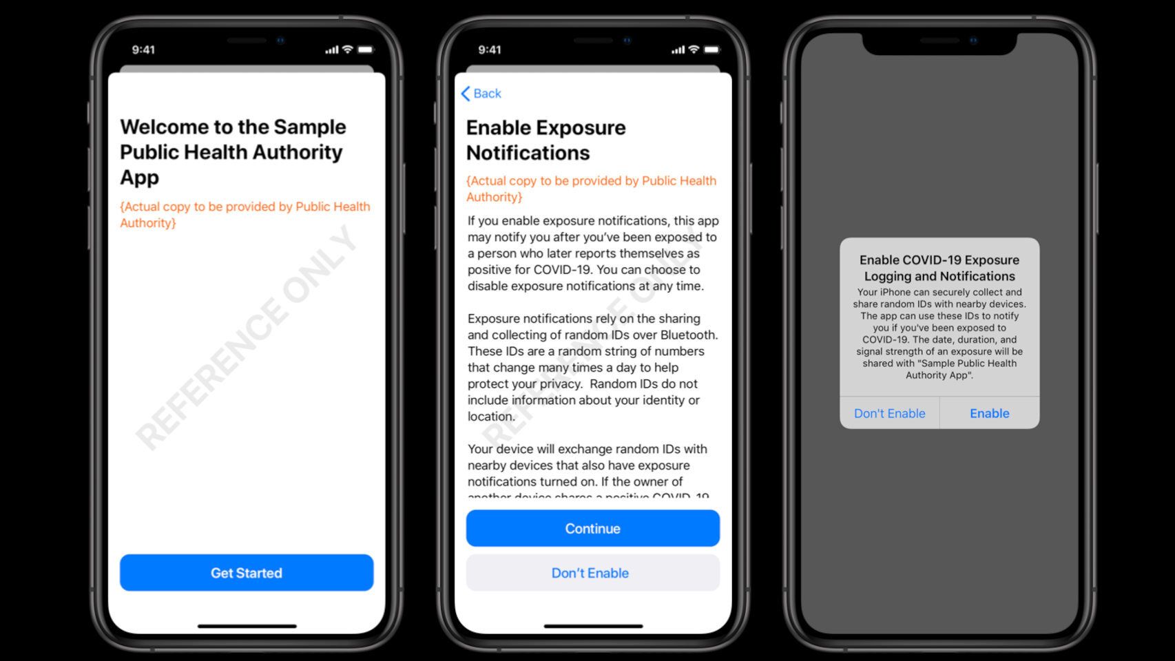Ejemplo de una app para iOS capaz de avisarnos de posible exposición al coronavirus