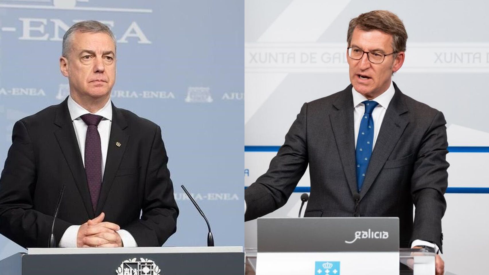 Iñigo Urkullu y Alberto Núñez Feijóo.