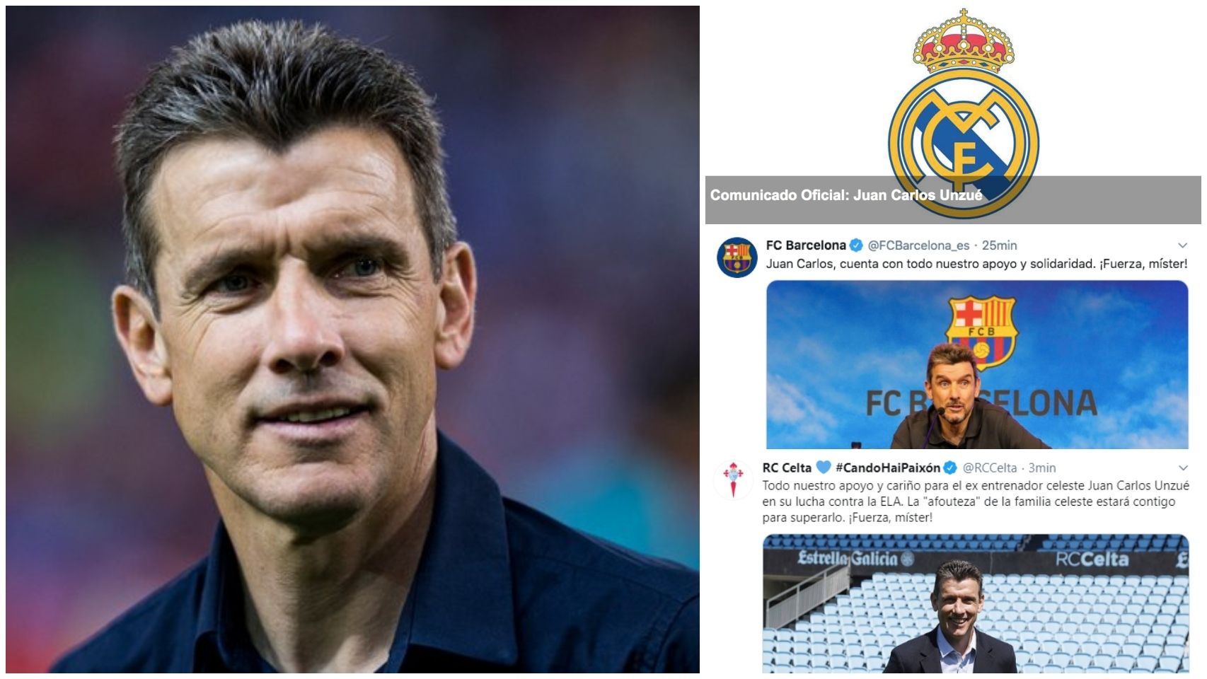 El fútbol español se vuelca con Unzué