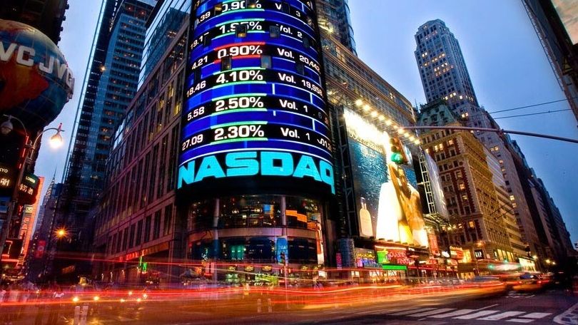 Una imagen de archivo del Nasdaq.