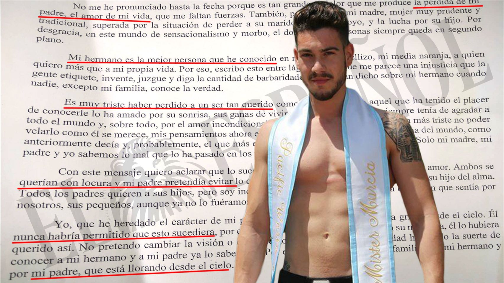 Carta escrita por la hija del fallecido a la que ha tenido acceso El Español