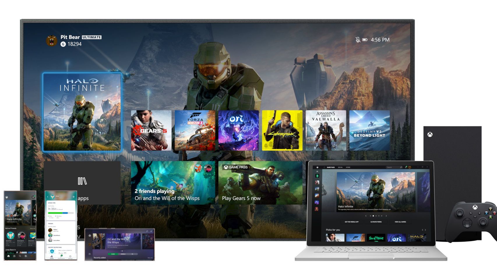 La nueva interfaz de Xbox