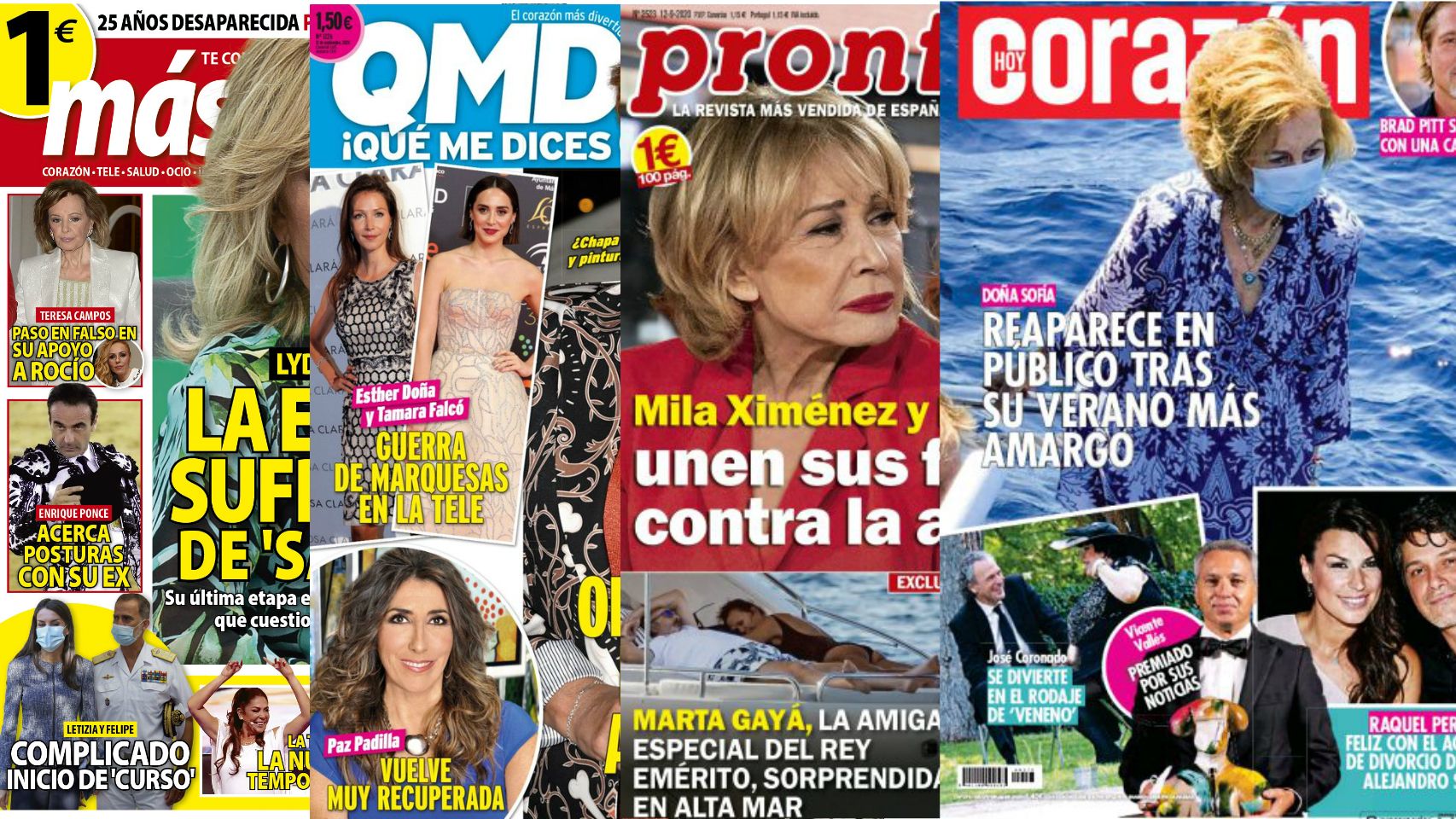Las portadas de este lunes en un montaje de Jaleos.