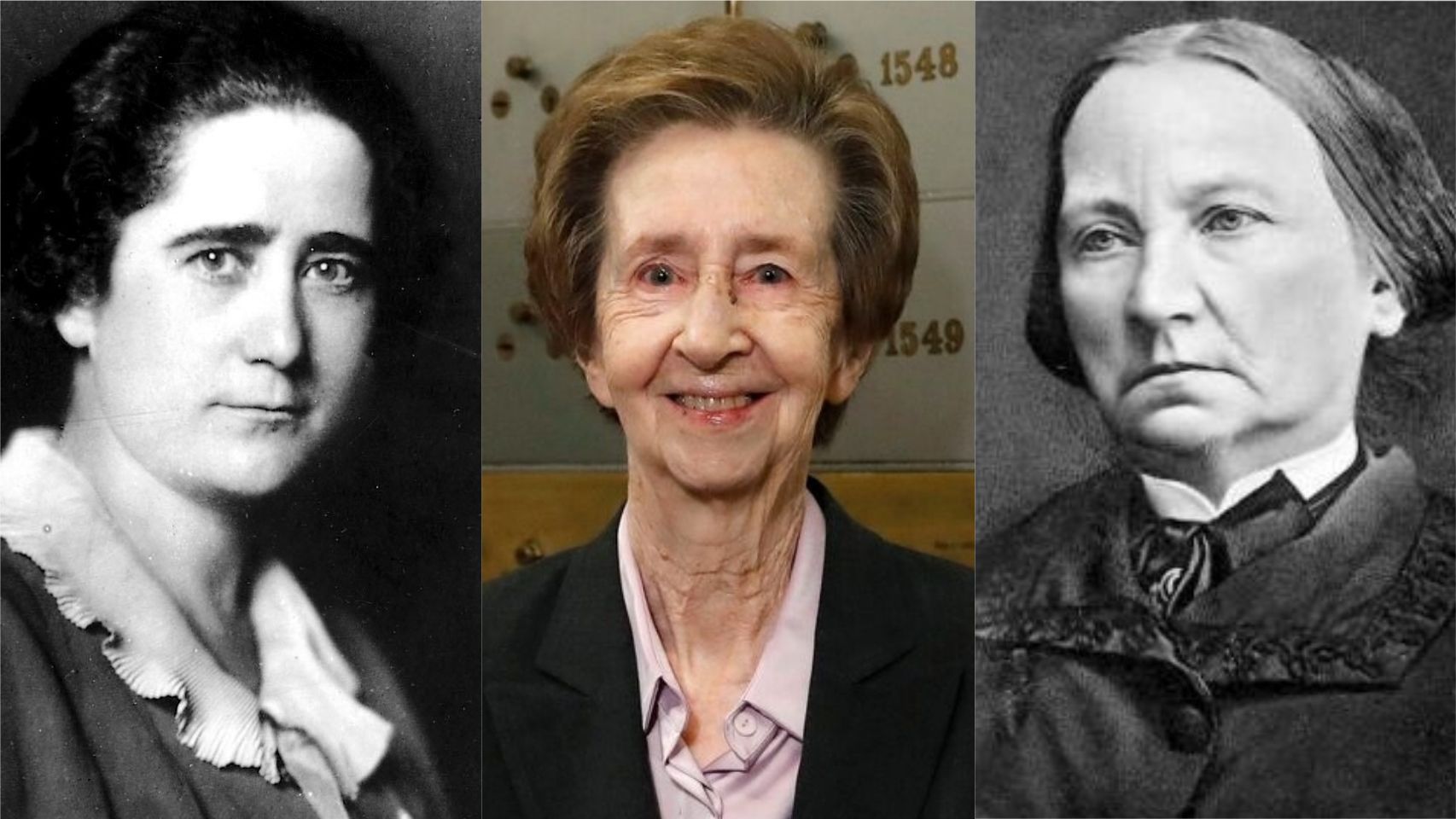 Clara Campoamor, Margarita Salas y Concepción Arenal.