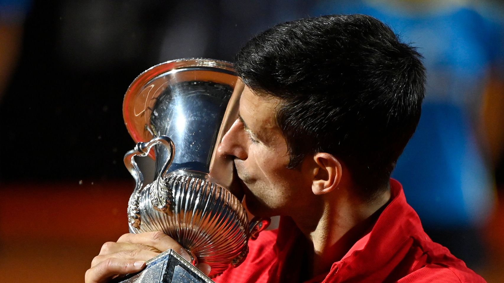 Djokovic, con el título de campeón de Roma.