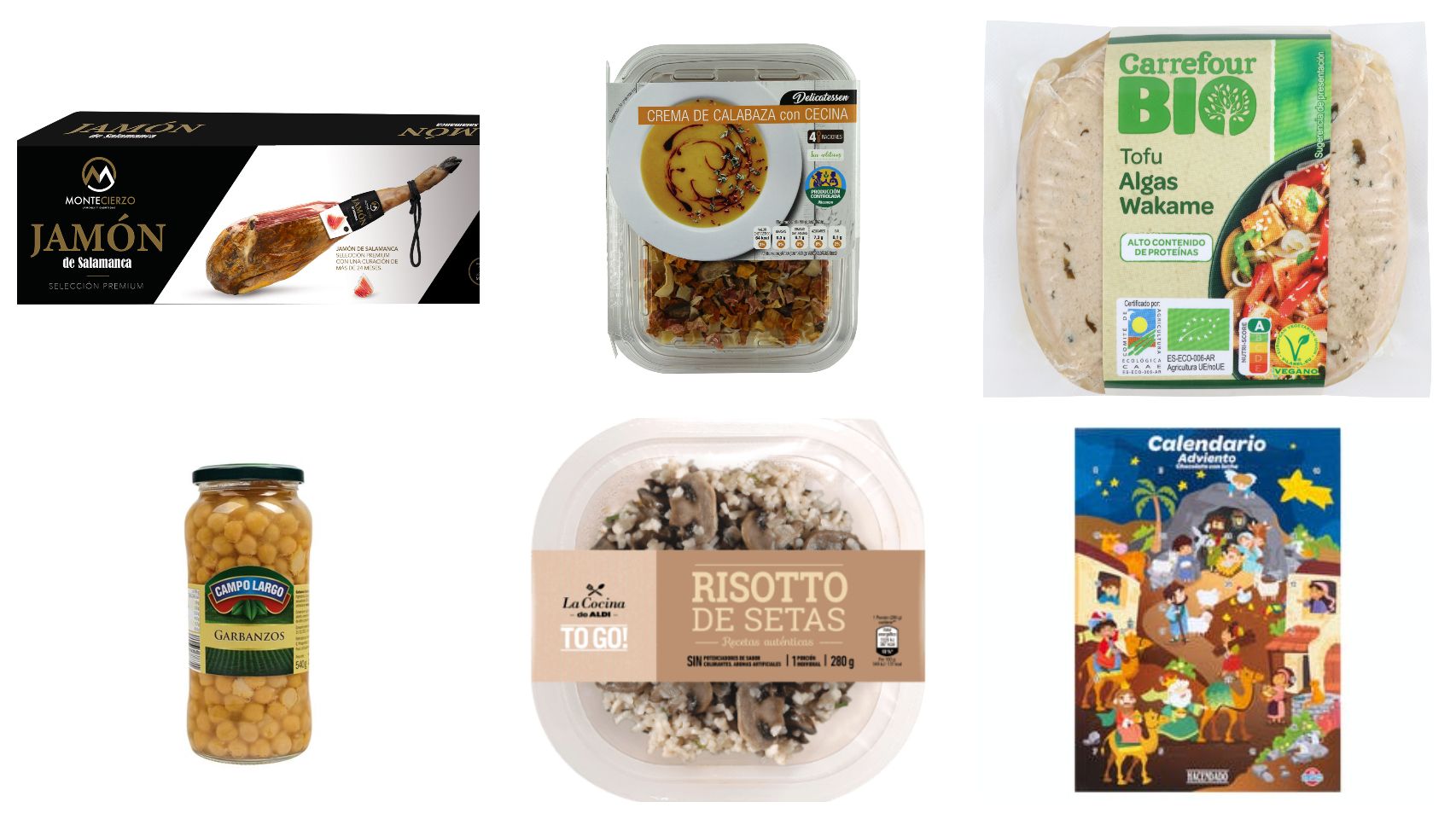 Algunas de las novedades semanales de Dia, Mercadona, Lidl, Aldi, Alcampo y Carrefour.
