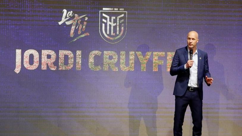 Jordi Cruyff durante un acto