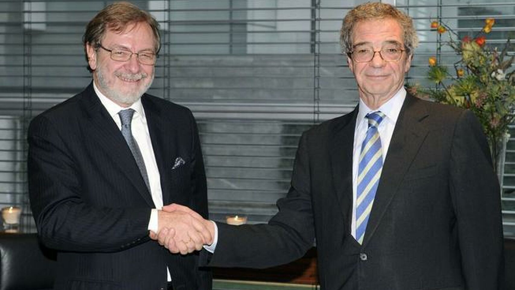 Juan Luis Cebrián y César Alierta (Telefónica).