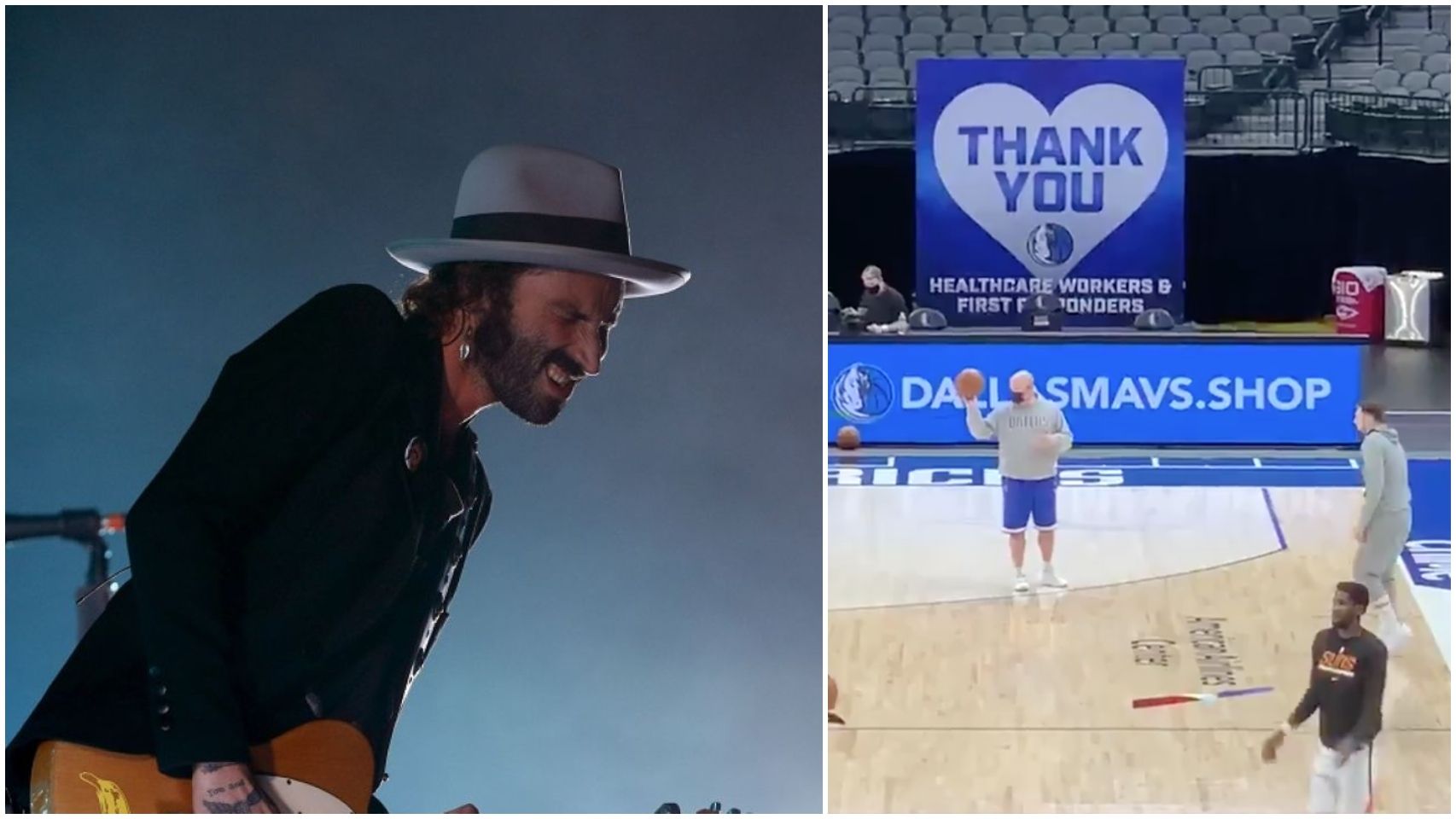 Leiva y Doncic, en un collage