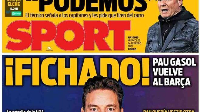 Portada SPORT