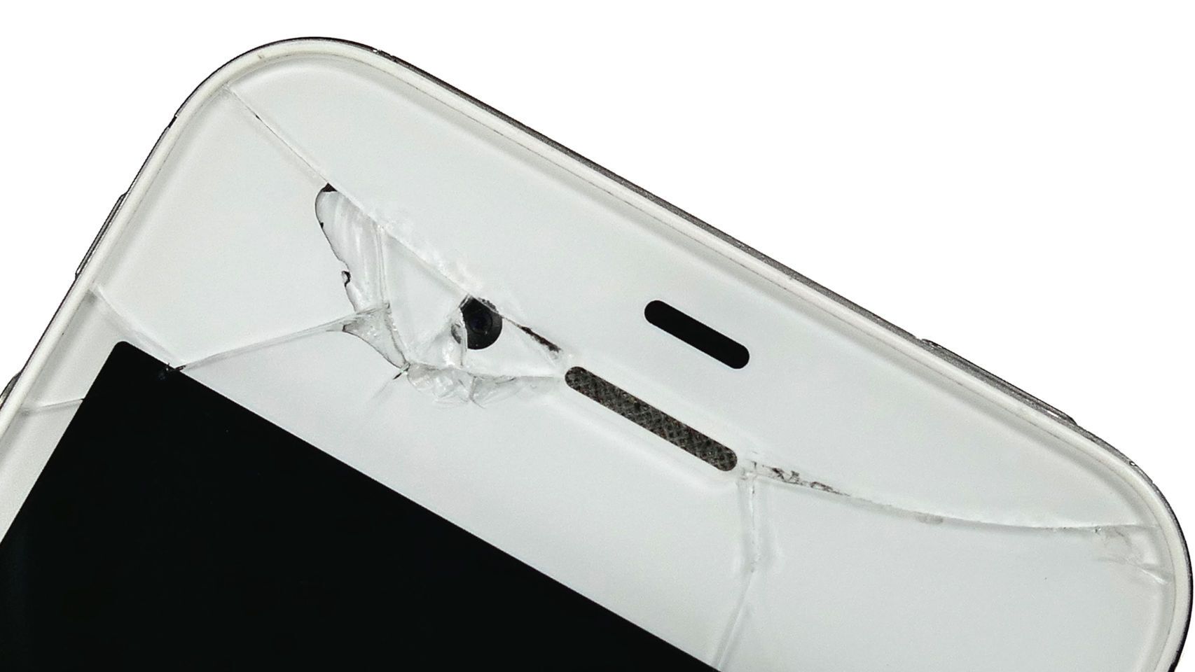 Un smartphone roto