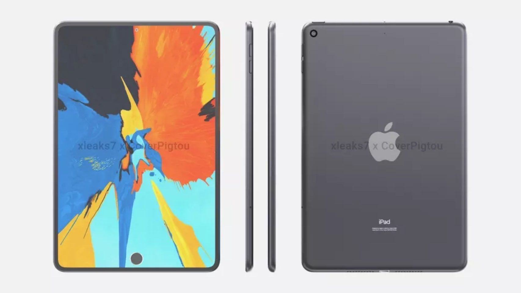 Imagen generada por ordenador del nuevo iPad Mini