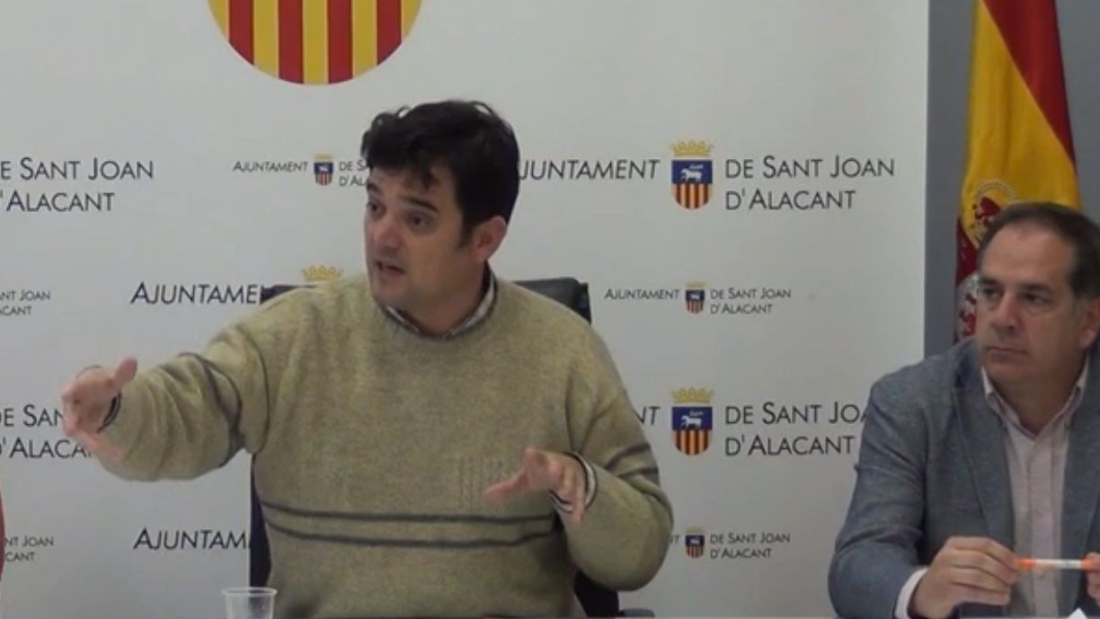 Jaime Albero (PSOE) y Santiago Román (Cs), de Sant Joan.