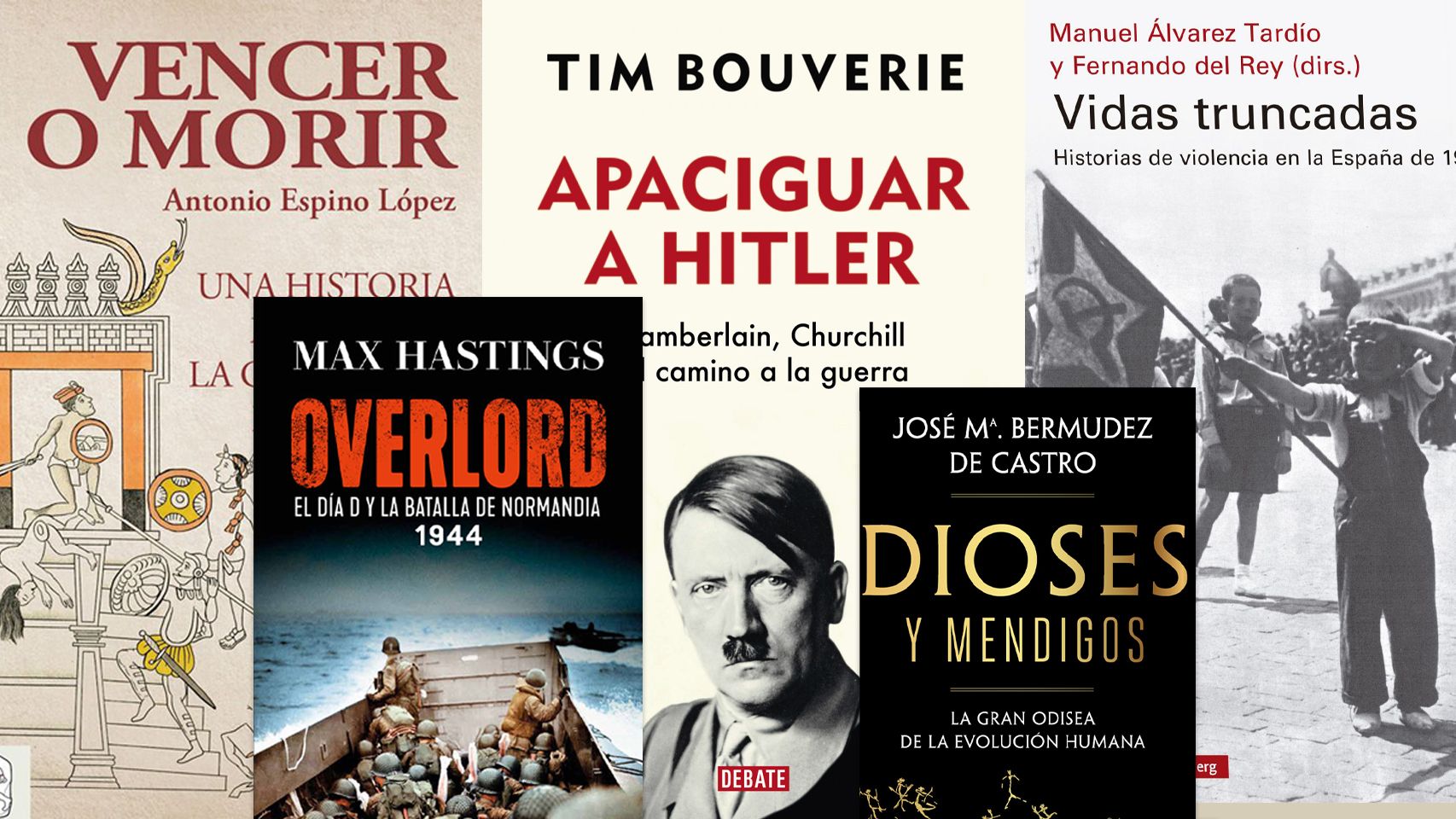 Portadas de algunas de las novedades históricas del año.