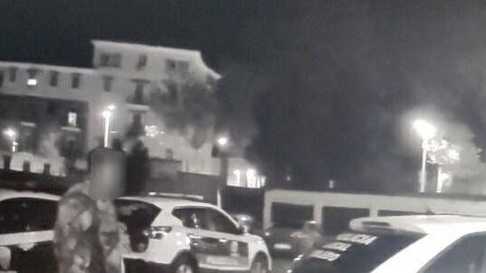 Un instante de la intervención policial