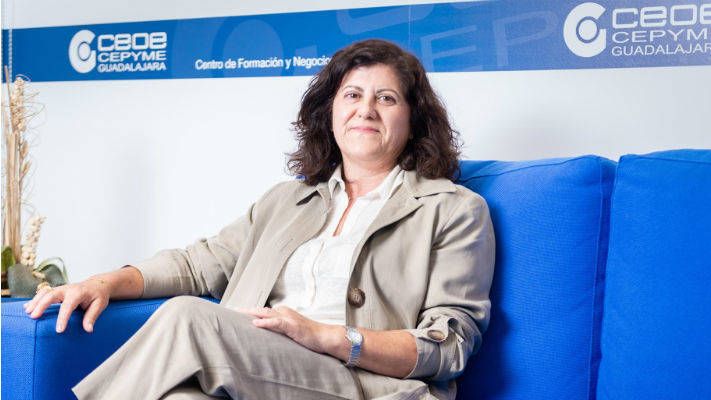 La presidenta de CEOE-Cepyme en Guadalajara, Marisol García