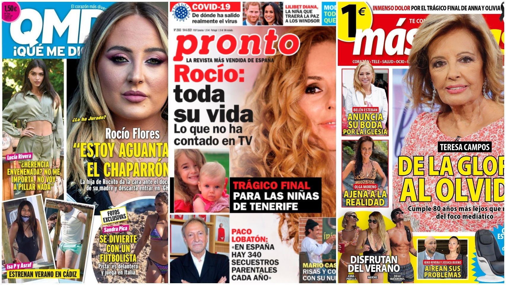 Portadas de las revistas de los lunes.