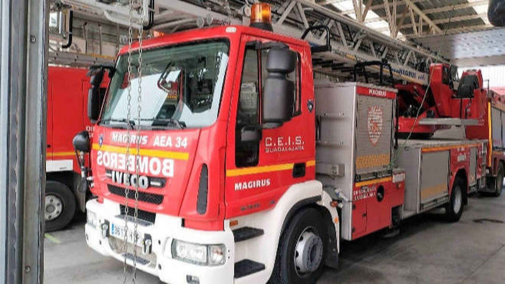 Incendio en una nave de carpintería de Almadén (Ciudad Real)