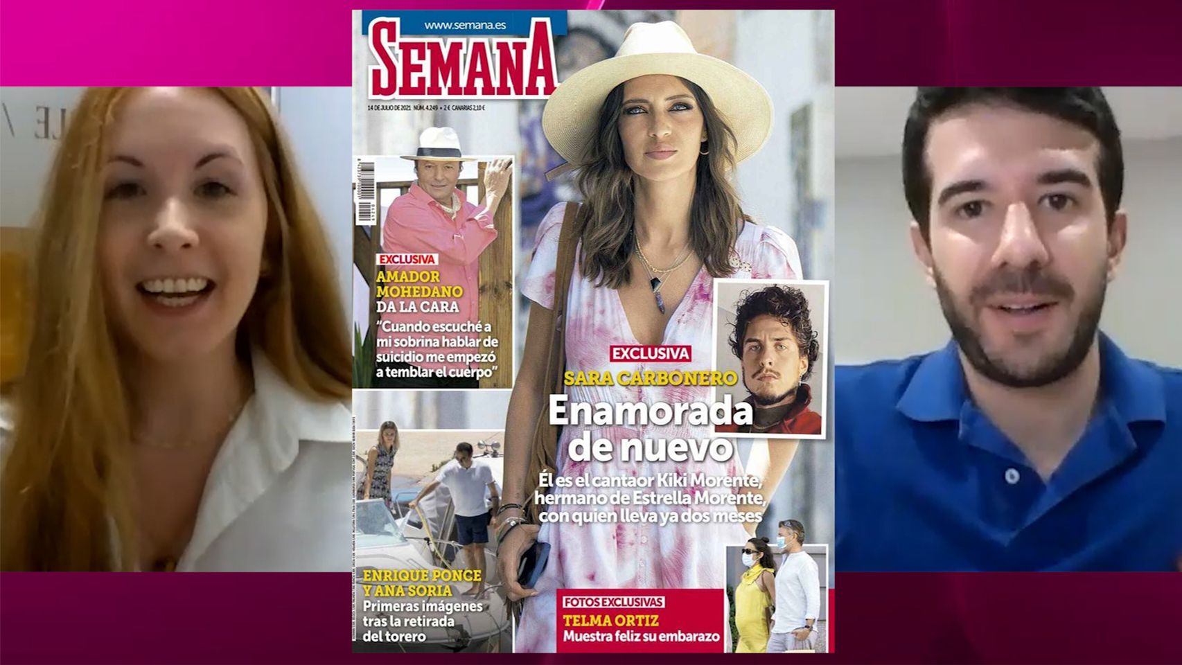 Ane Olabarrieta y Raúl Rodríguez en el kiosco rosa, en vídeo.