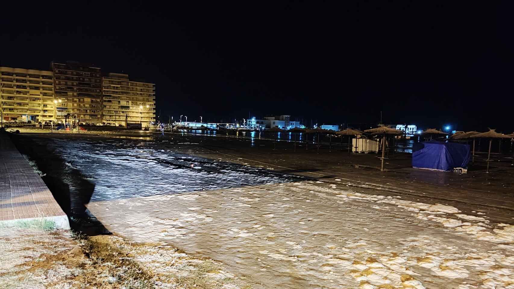El 'meteotsunami' de Santa Pola ocurrido la semana pasada.