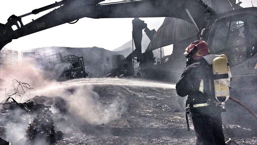 Incendio de Chiloeches. Imagen de archivo