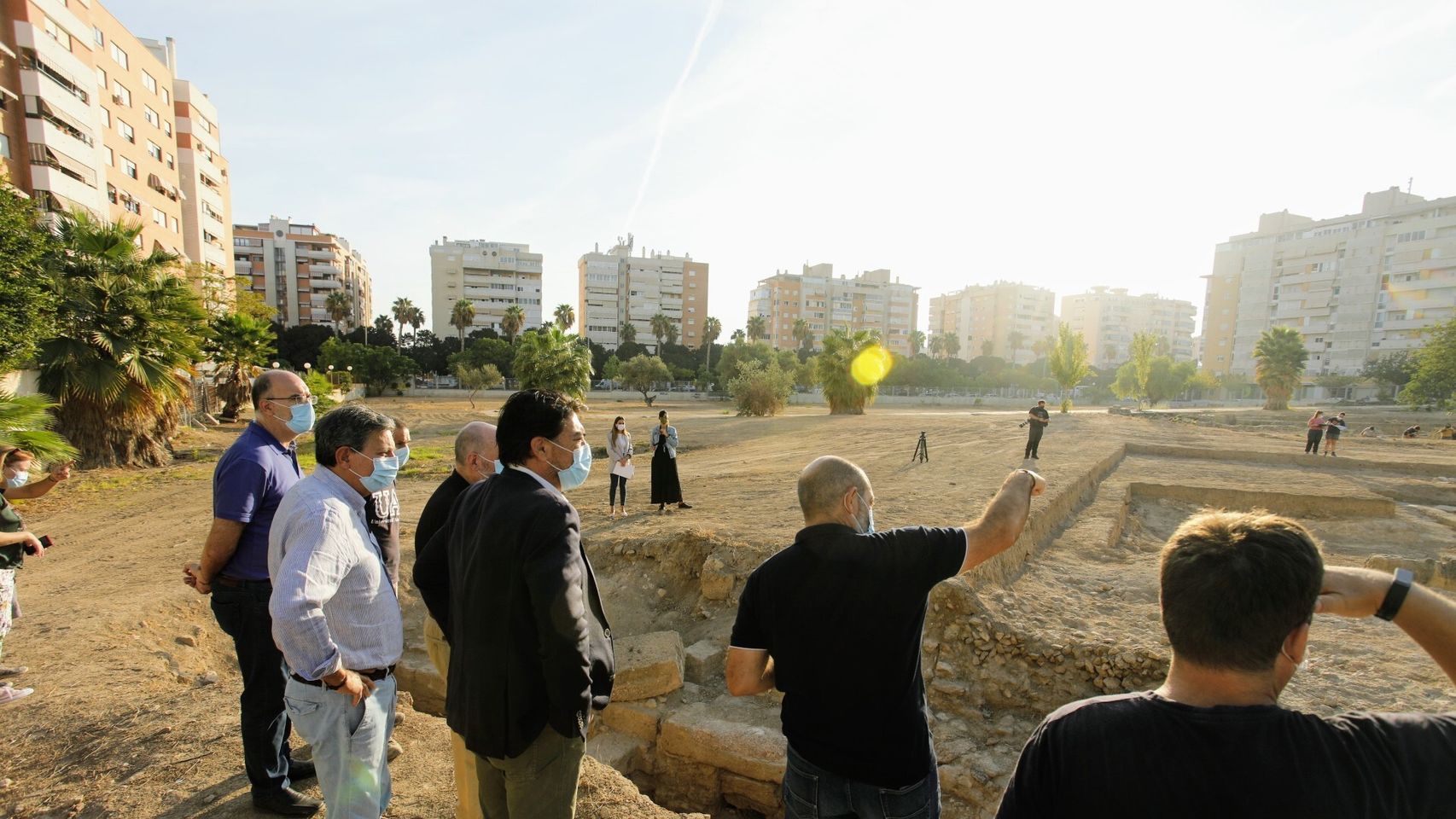 Barcala reclama el respaldo de la UE, el Consell y el Gobierno al yacimiento arqueológico del Parque de las Naciones