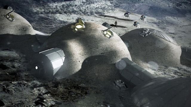 Una recreación de cómo podría ser la base lunar.
