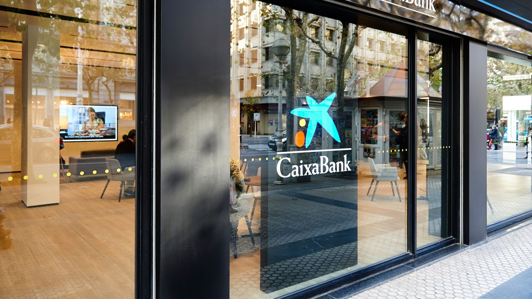 Una sucursal de CaixaBank.