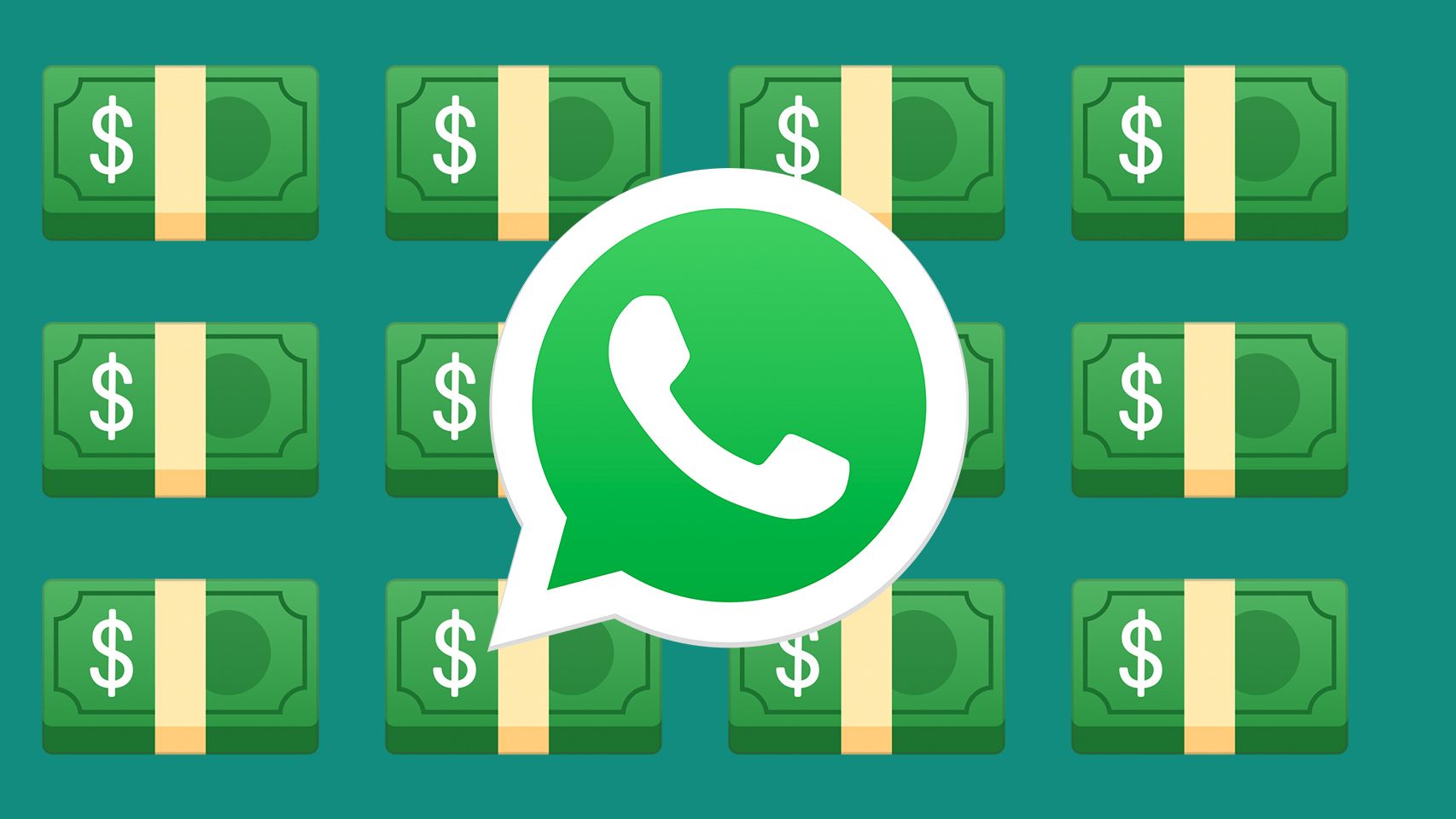 WhatsApp y billetes.