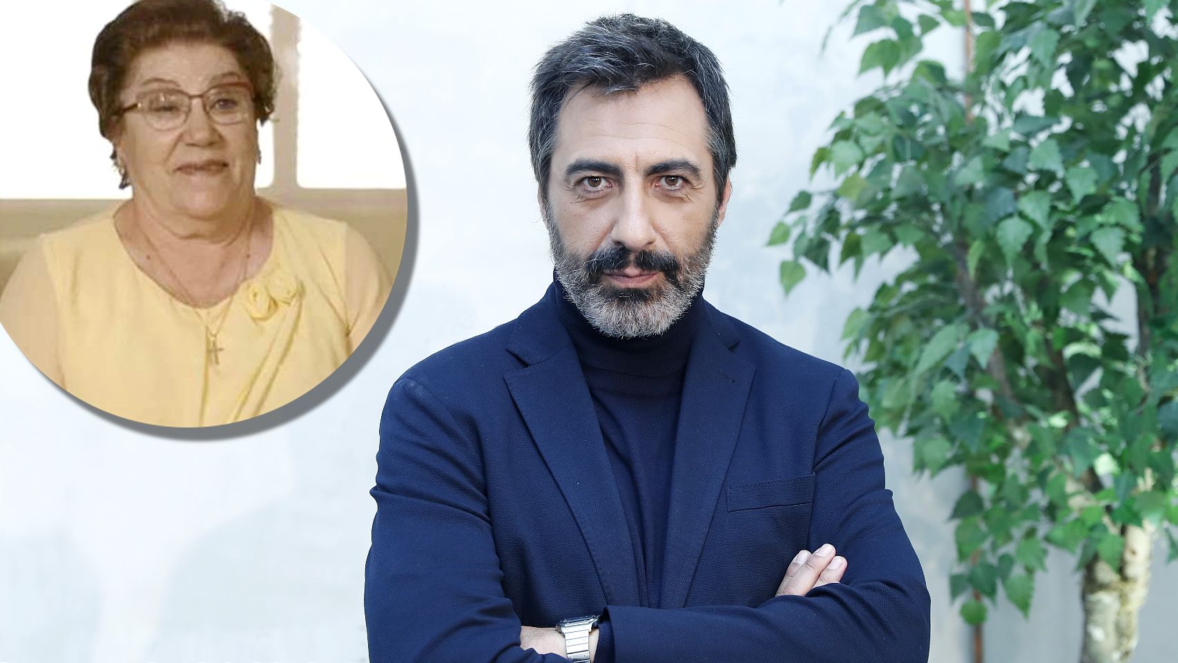 Ángeles Pérez Guerrero junto a su hijo, Juan del Val, en un montaje de Jaleos.