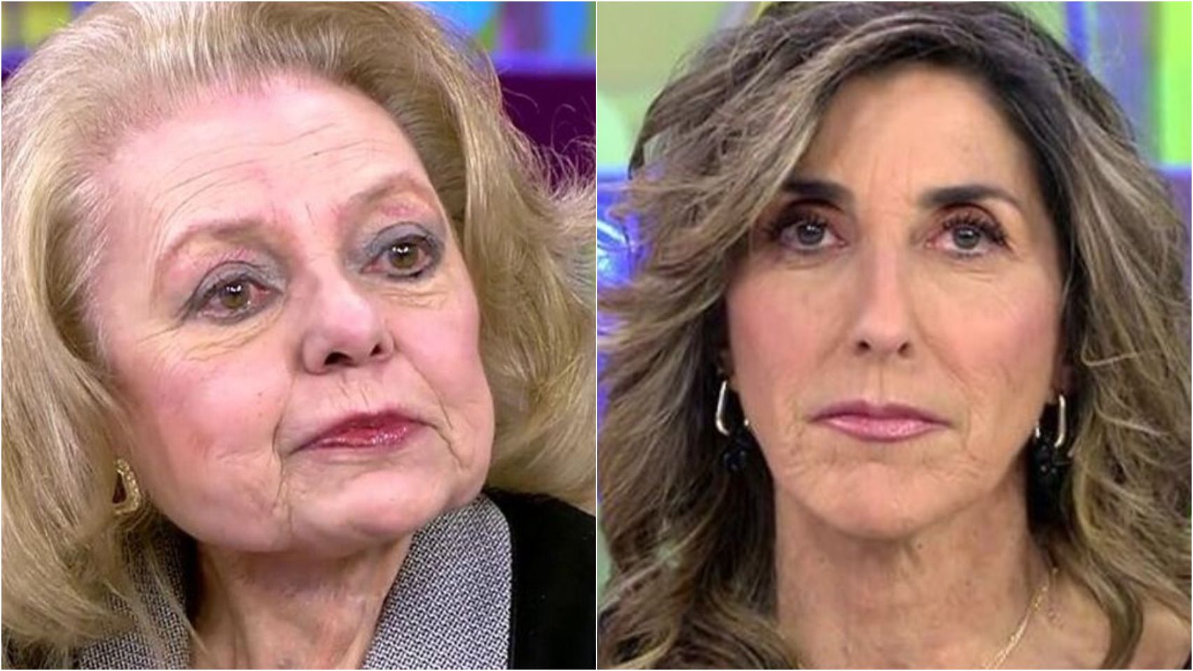 Mayra Gómez Kemp y Paz Padilla en montaje de BLUPER.