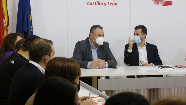 Luis Tudanca preside la reunión de la Comisión Ejecutiva Autonómica del PSOECyL