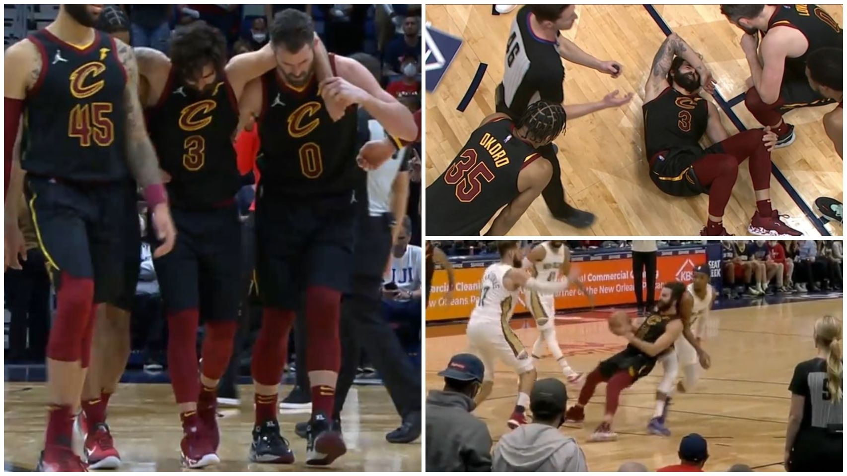 La grave lesión de Ricky Rubio con los Cleveland Cavaliers