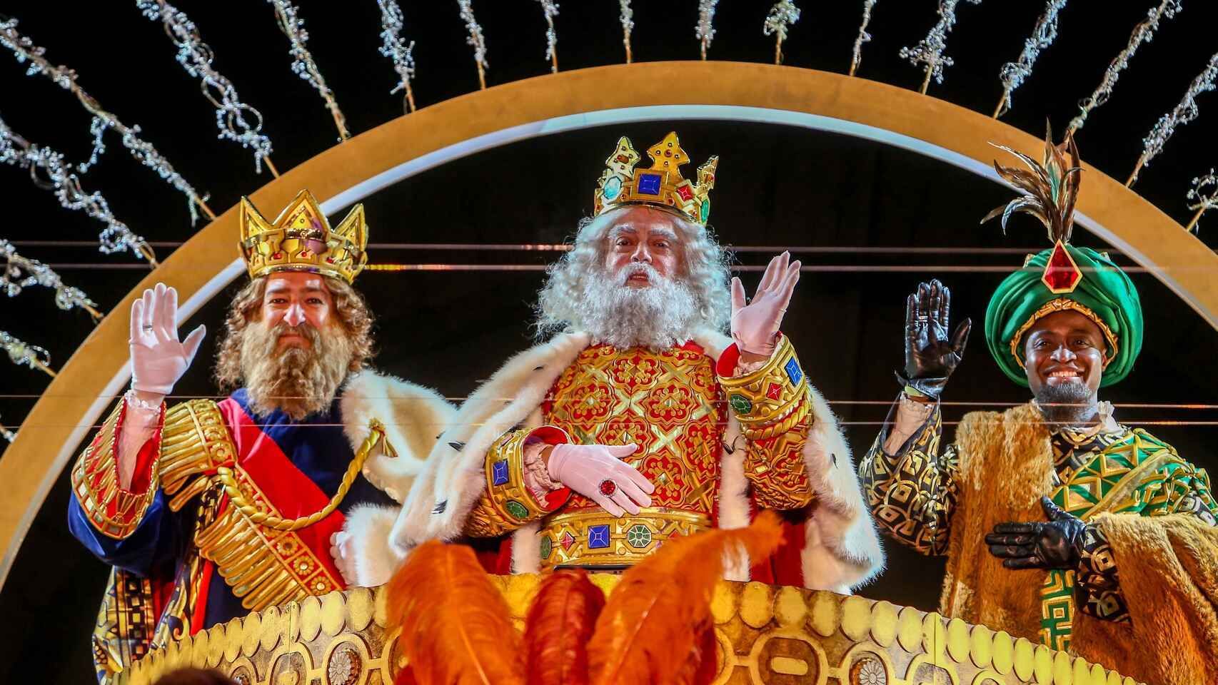 Los Reyes Magos en la cabalgata de 2021.EP