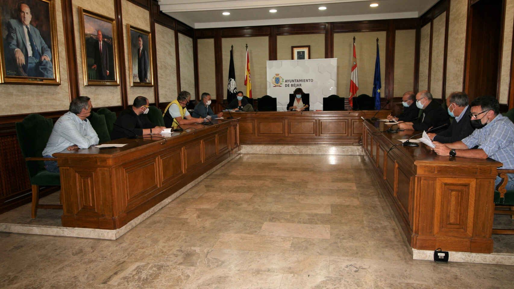 Imagen de archivo de una sesión del pleno del Ayuntamiento de Bejar