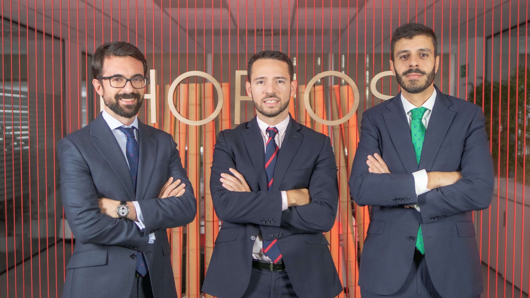 Javier Ruiz, Alejandro Martín y Miguel Rodríguez, el equipo gestor de Horos AM.