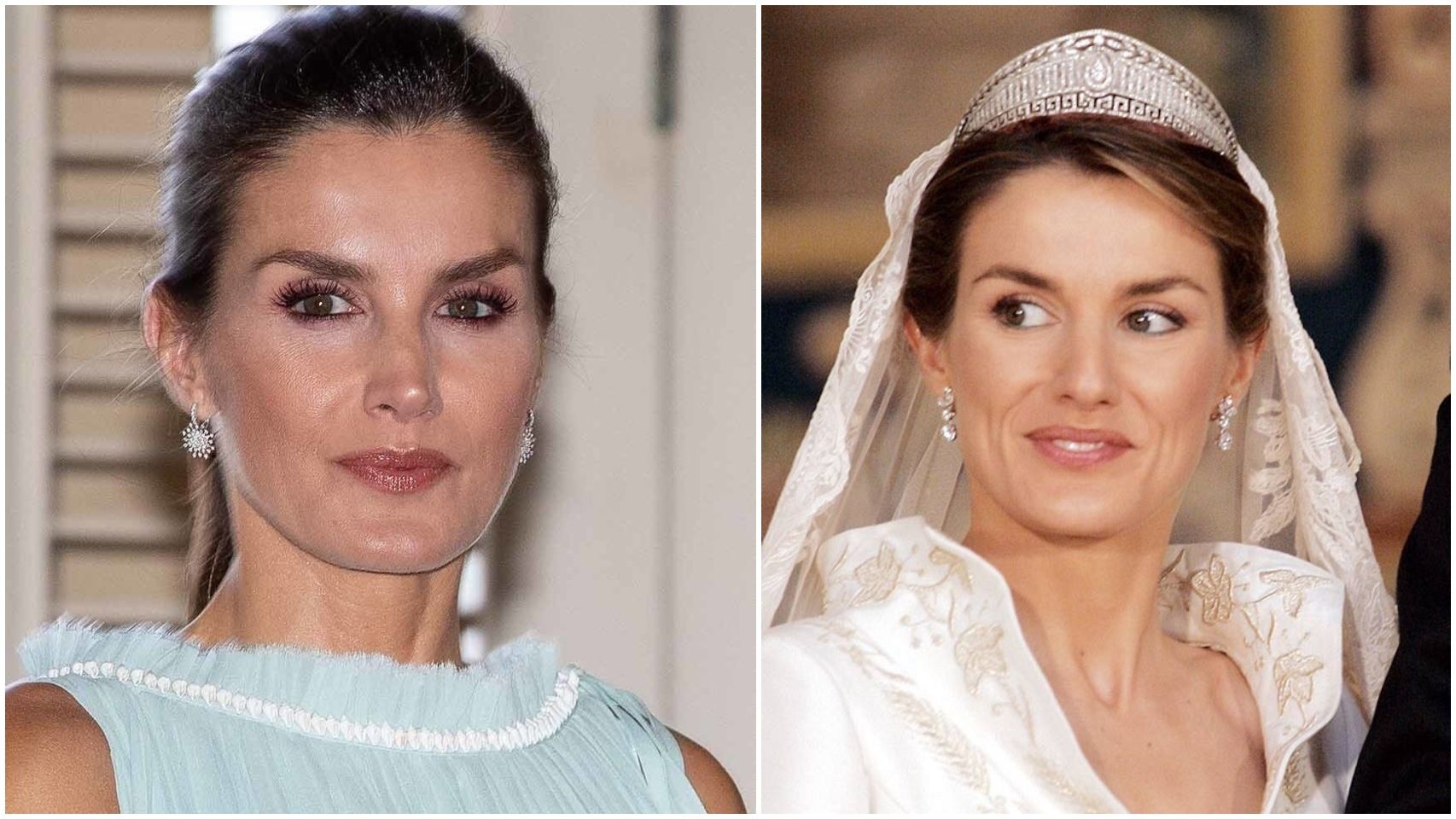 Pendientes de la joyería Yanes que ha llevado la reina Letizia.