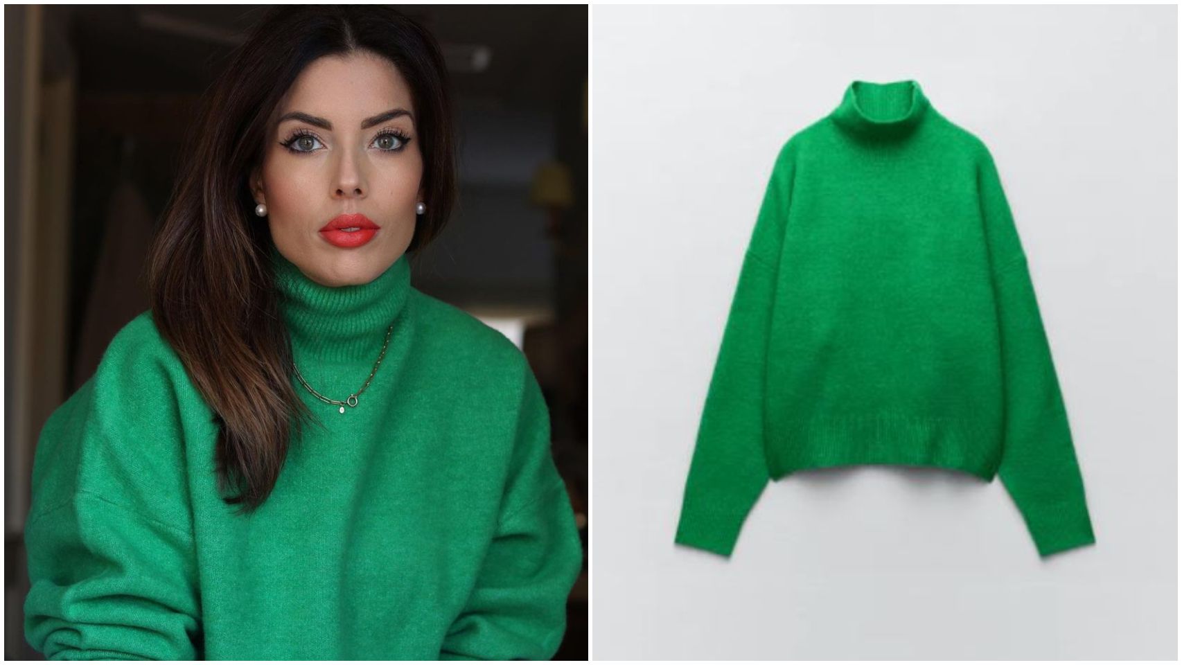 Lidia Bedman, con el jersey de Zara que ha conseguido agotar en horas.