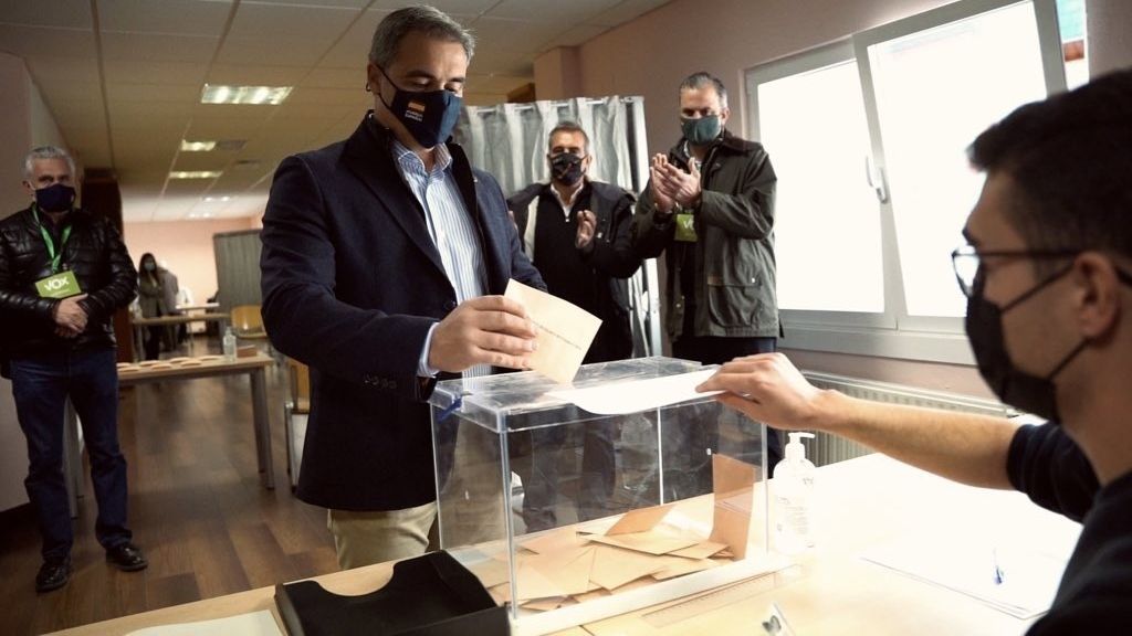 Ortega Smith acompaña al candidato por Ávila José Antonio Palomo