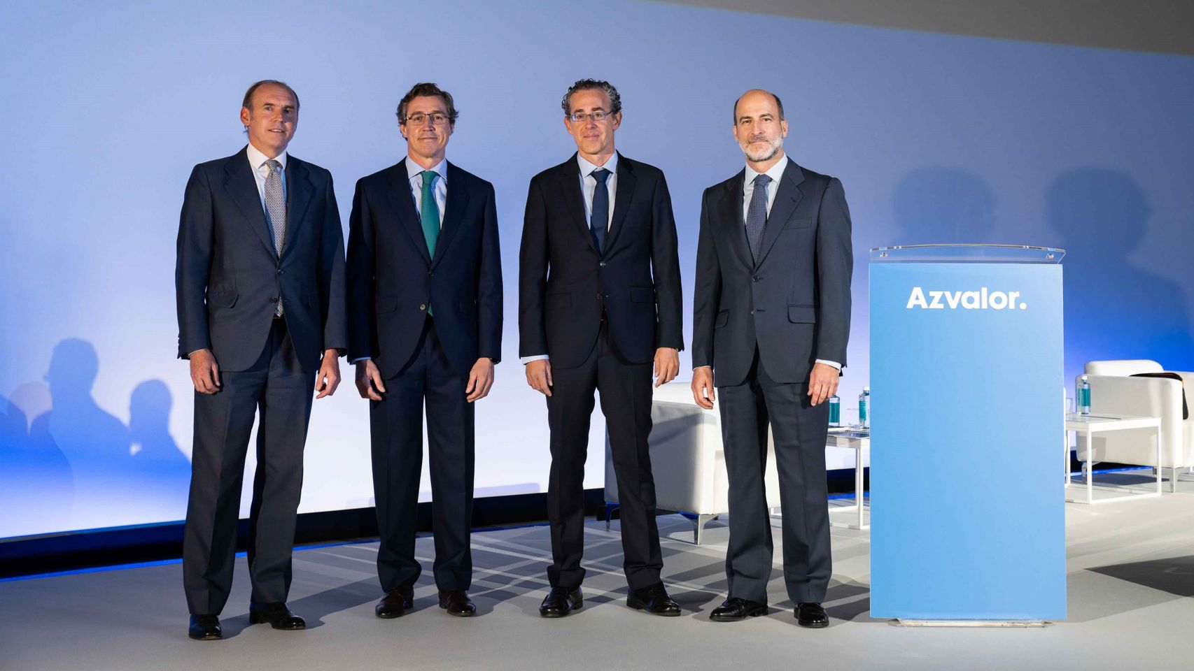 Beltrán Parages, Fernando Bernad, Álvaro Guzmán de Lázaro y Sergio Fernández-Pacheco, socios de Azvalor.