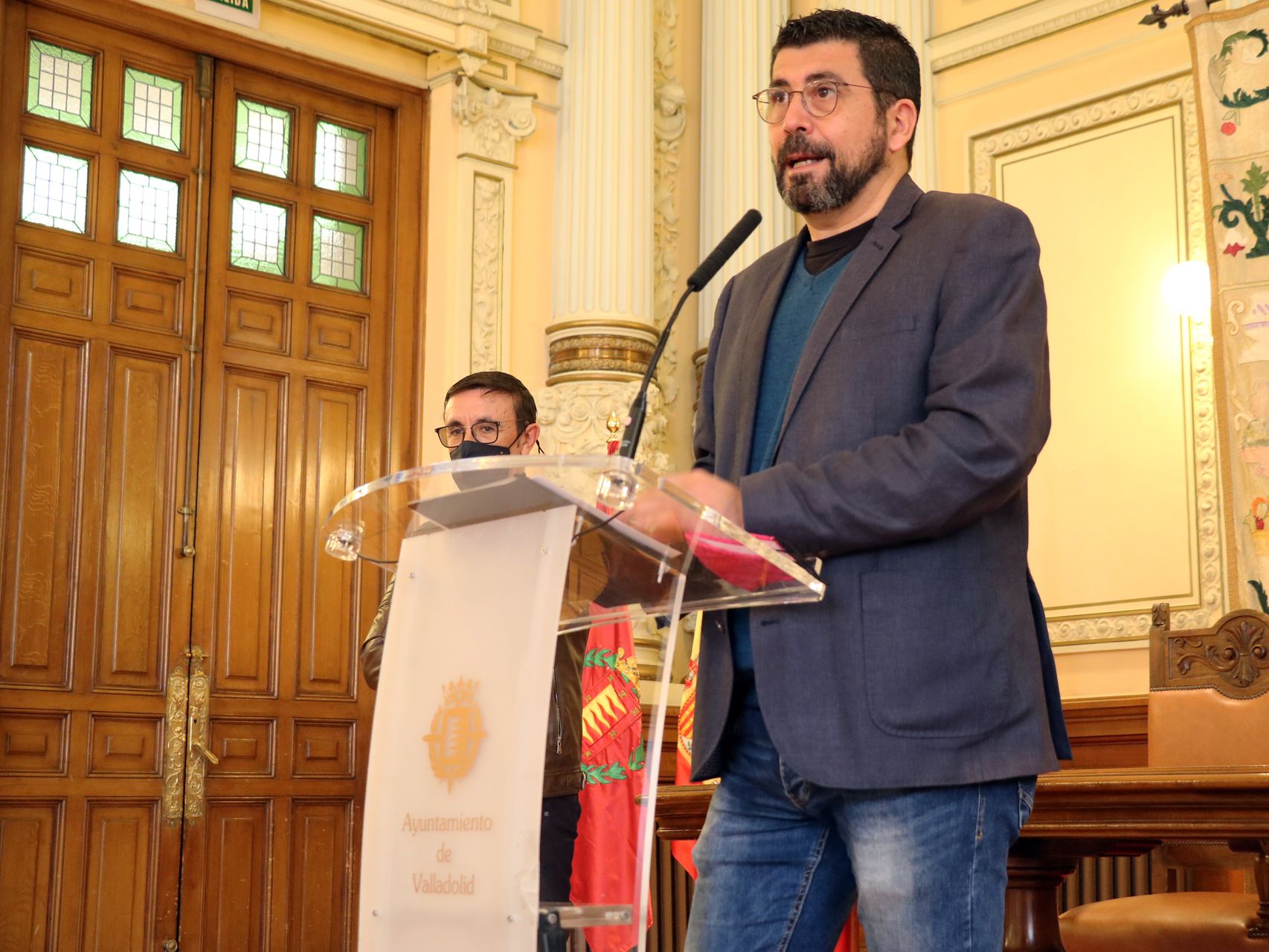 Alberto Bustos durante la presentación del Campeonato de España de Duatlón