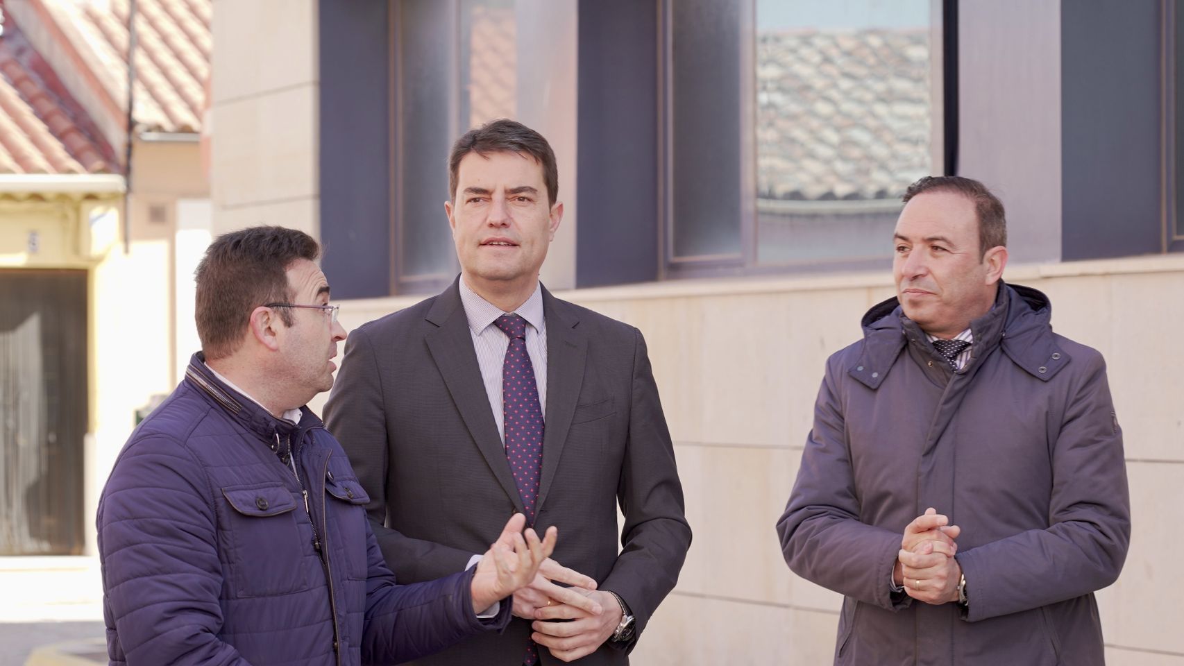 Ibáñez en su visita a Peñafiel