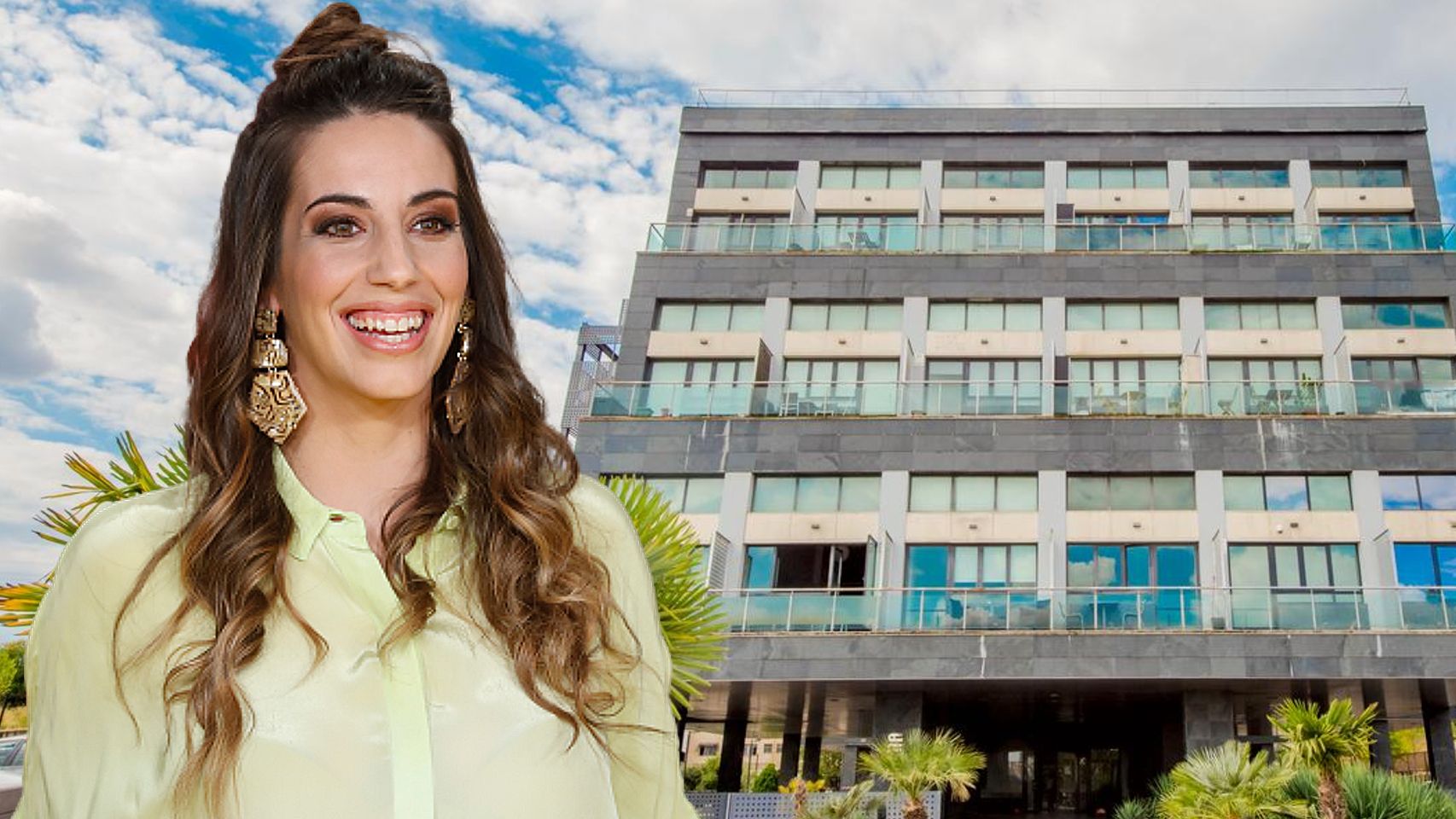 Almudena Cid se ha mudado a un loft en Móstoles | Fotomontaje de Jaleos de EL ESPAÑOL.